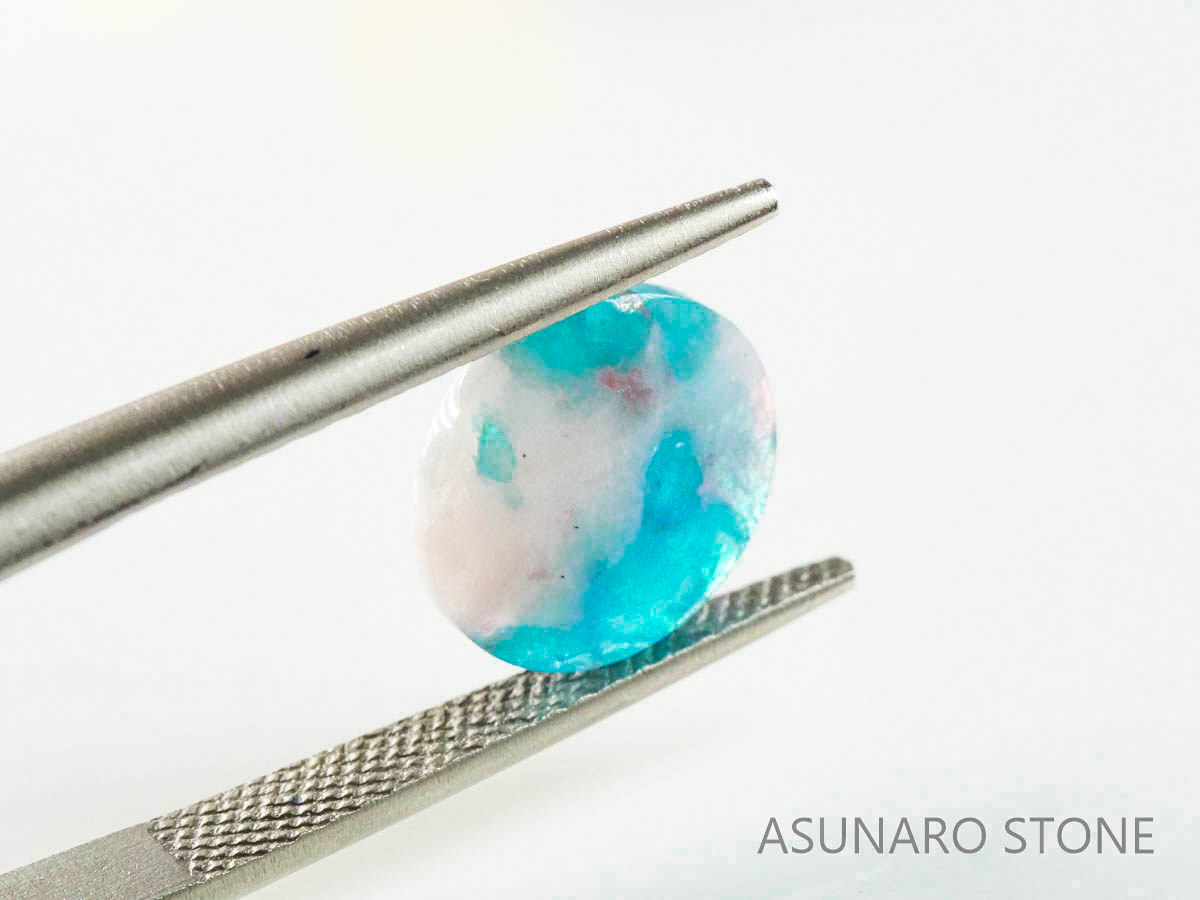 パライバトルマリンインクォーツ　ラウンド　ブラジル産 　2.24ct 【220810-1057】