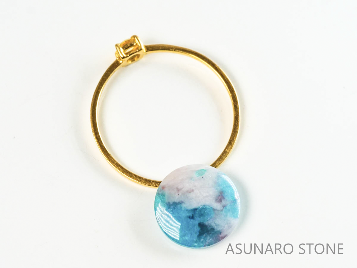 パライバトルマリンインクォーツ　ラウンド　ブラジル産 　2.24ct 【220810-1057】