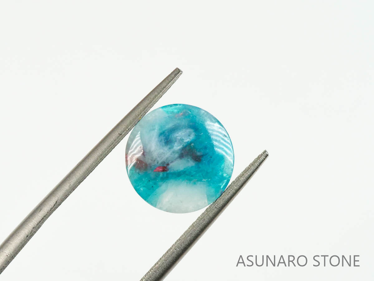 パライバトルマリンインクォーツ　ラウンド　ブラジル産 　2.20ct 【220810-1061】