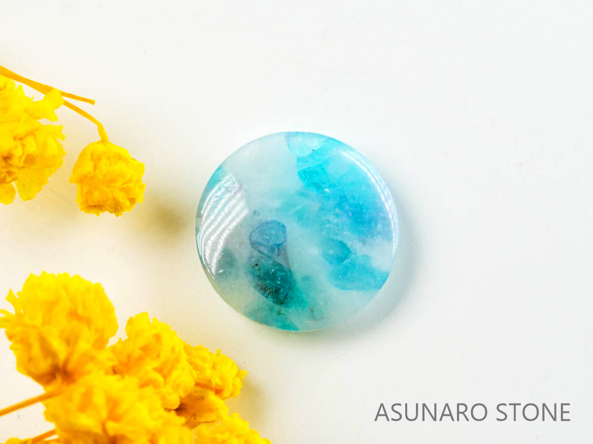 パライバトルマリンインクォーツ　ラウンド　ブラジル産 　2.10ct 【220810-1062】