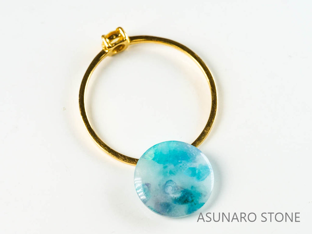 パライバトルマリンインクォーツ　ラウンド　ブラジル産 　2.10ct 【220810-1062】