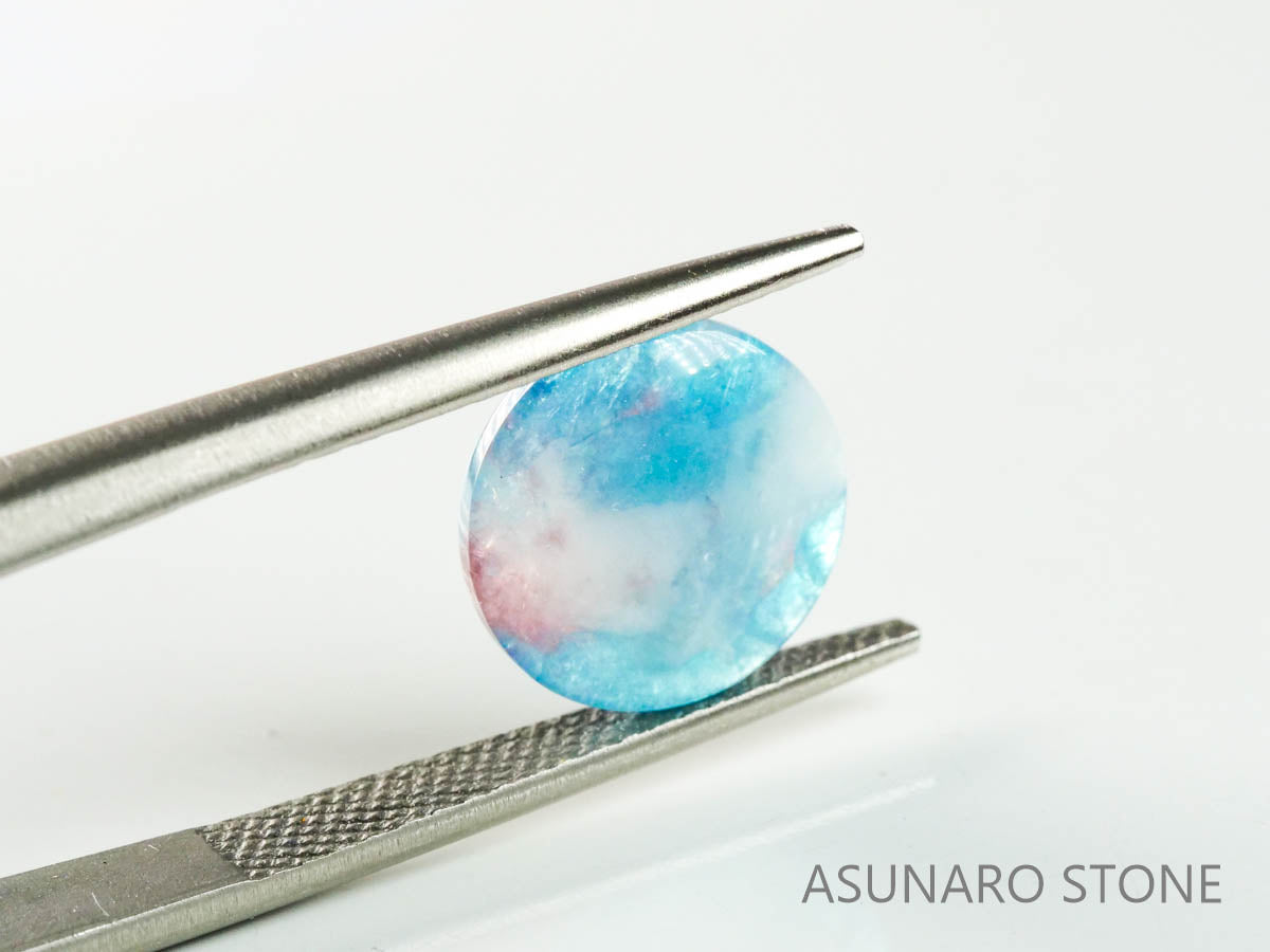 パライバトルマリンインクォーツ　ラウンド　ブラジル産 　2.42ct 【220810-1064】