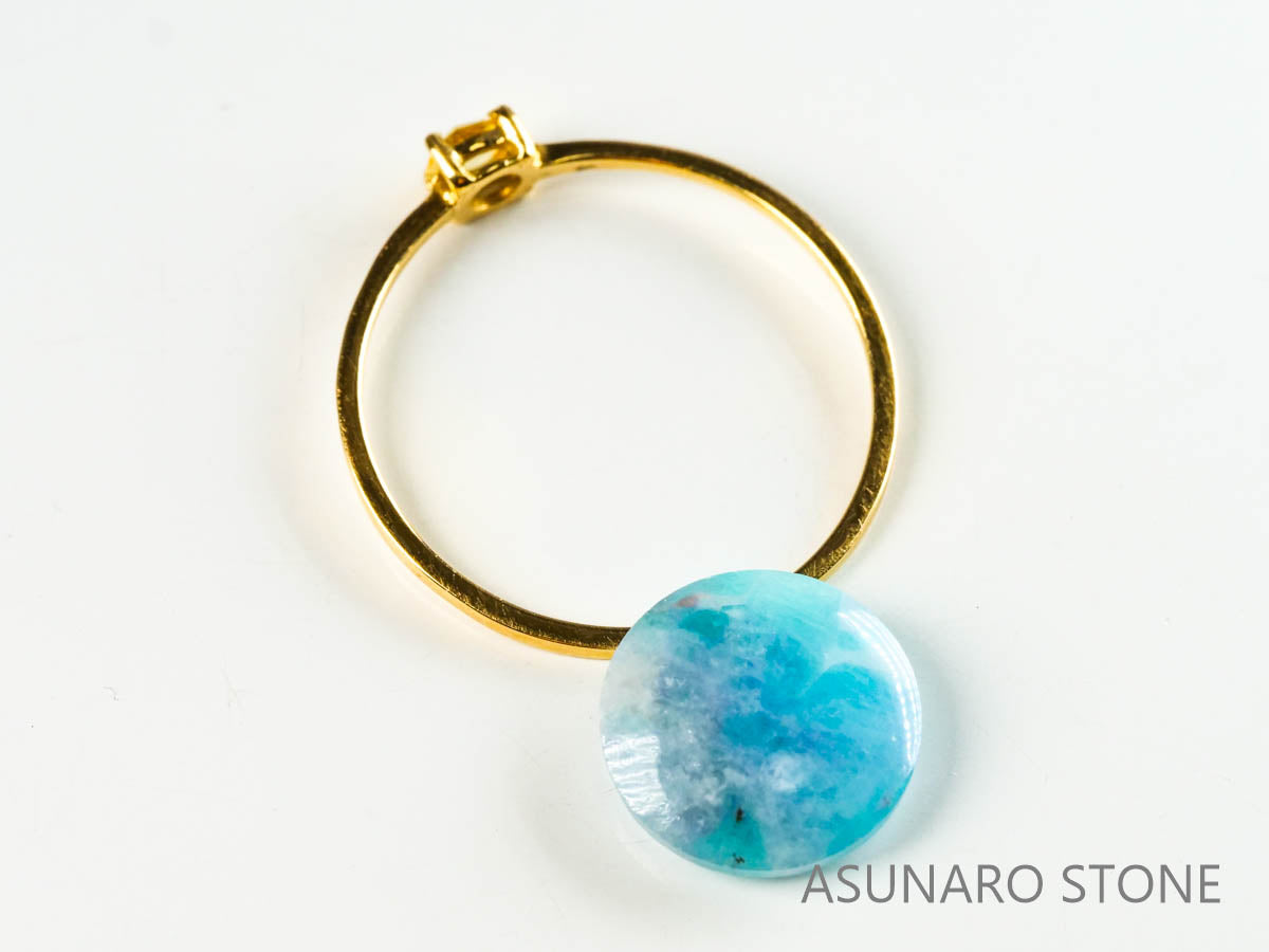 パライバトルマリンインクォーツ　ラウンド　ブラジル産 　2.34ct 【220810-1065】