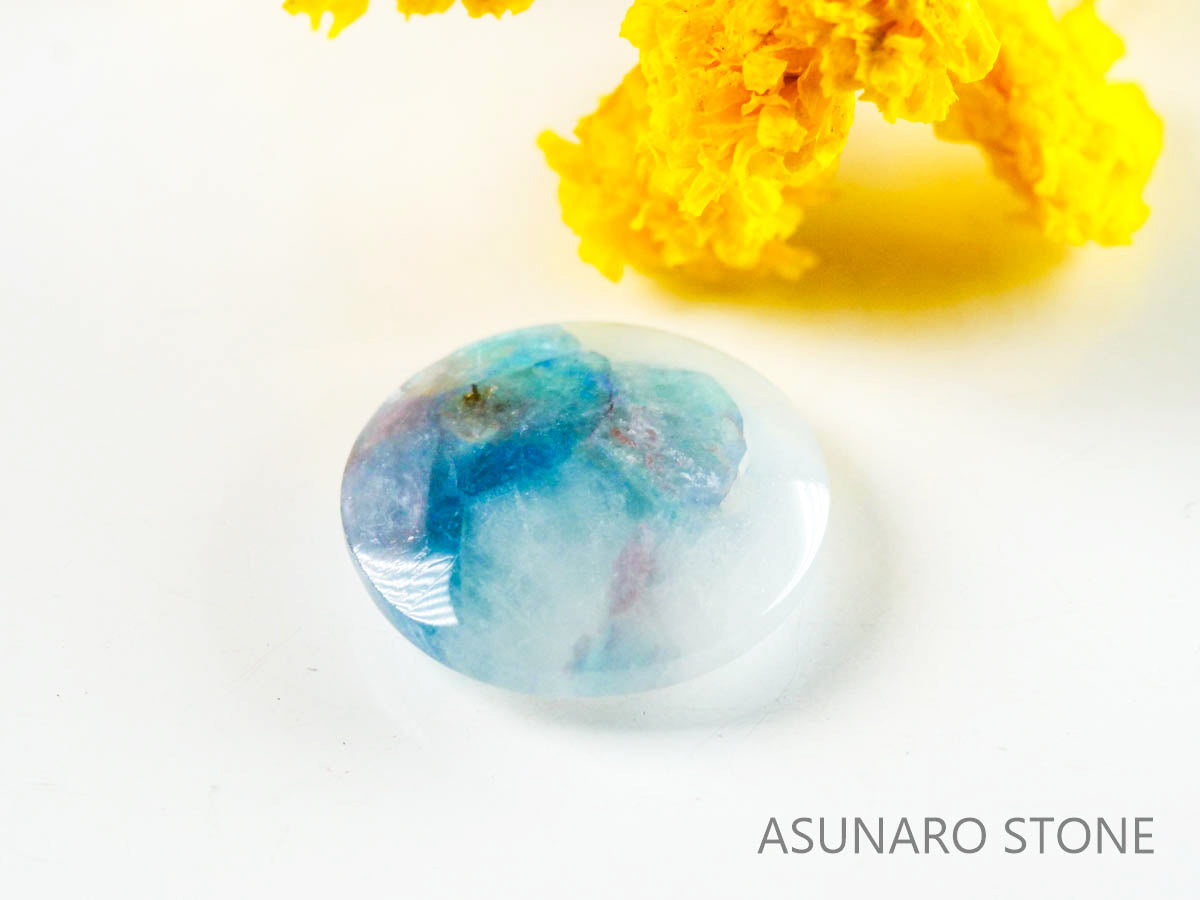 パライバトルマリンインクォーツ　ラウンド　ブラジル産 　2.32ct 【220810-1066】