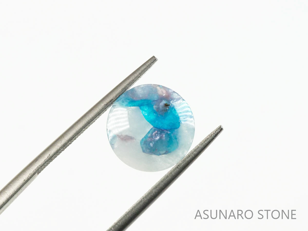 パライバトルマリンインクォーツ　ラウンド　ブラジル産 　2.32ct 【220810-1066】