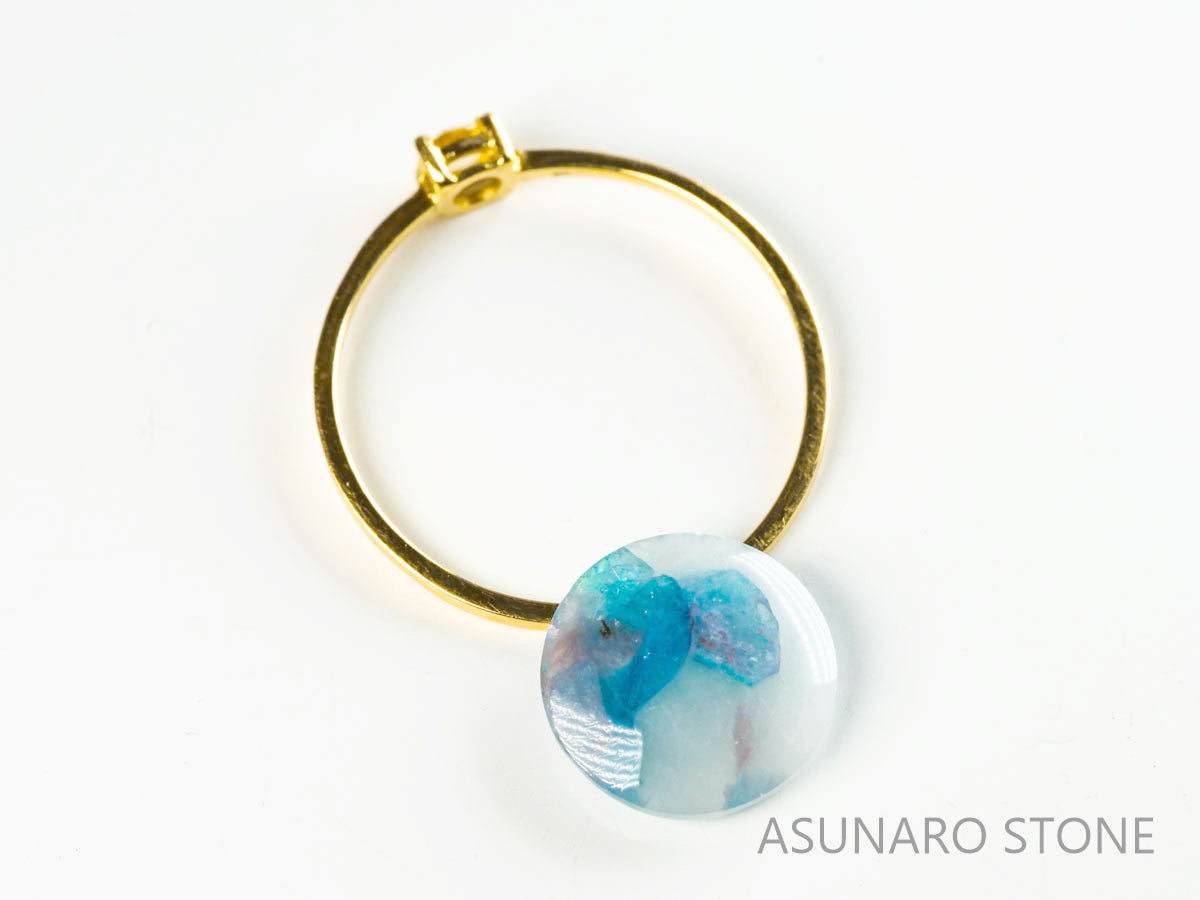 パライバトルマリンインクォーツ　ラウンド　ブラジル産 　2.32ct 【220810-1066】