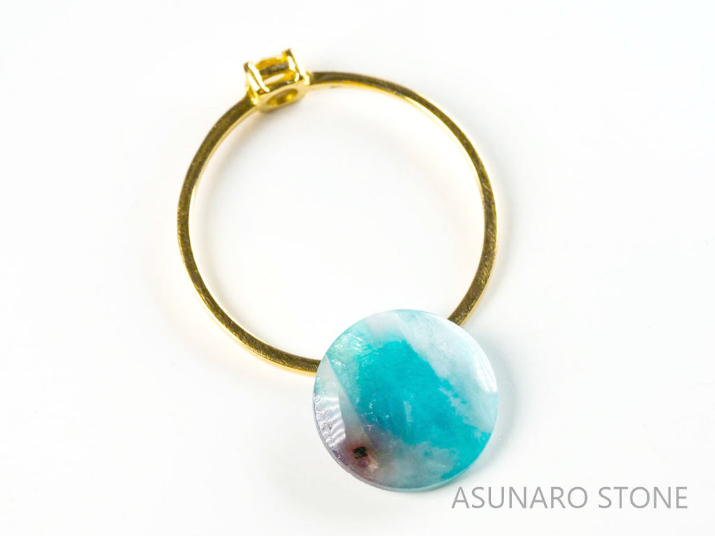 パライバトルマリンインクォーツ　ラウンド　ブラジル産 　2.36ct 【220810-1067】