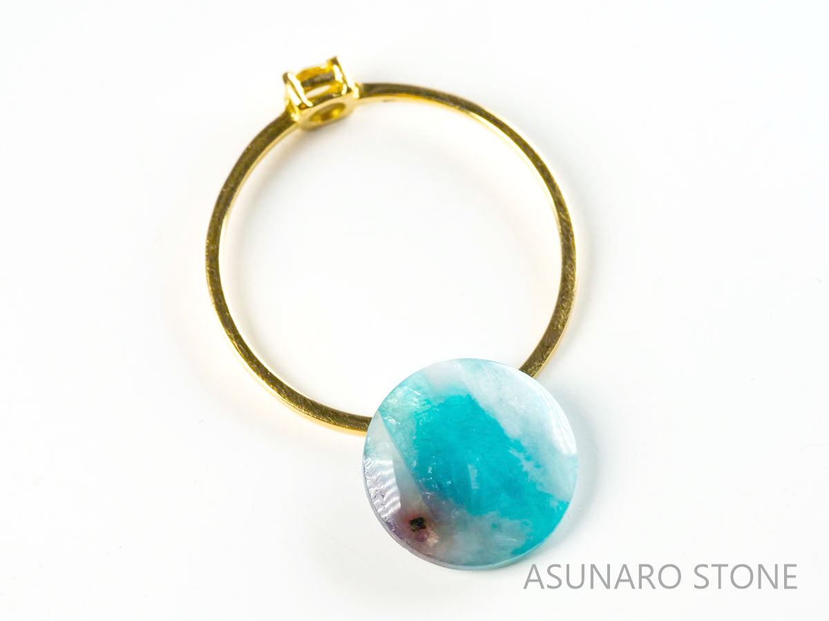 パライバトルマリンインクォーツ　ラウンド　ブラジル産 　2.36ct 【220810-1067】