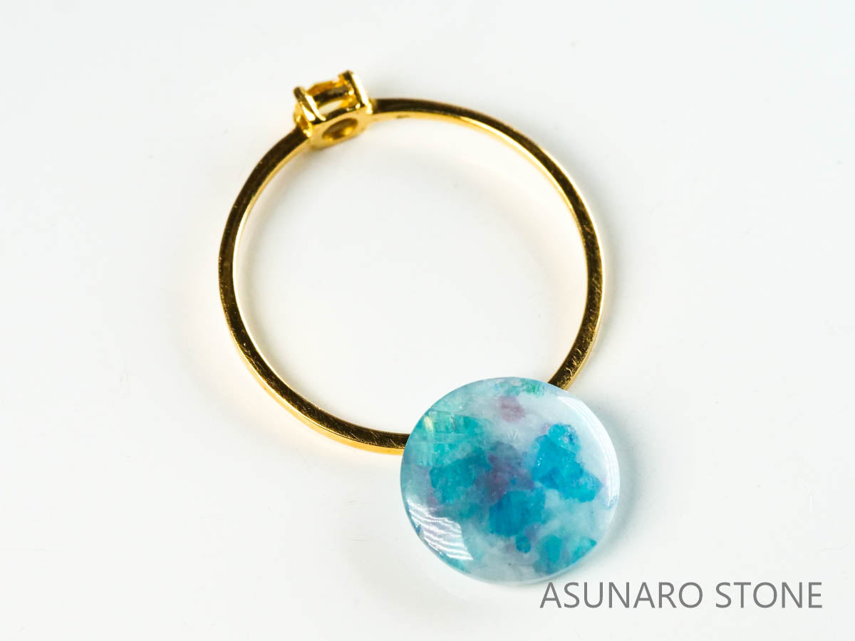 パライバトルマリンインクォーツ　ラウンド　ブラジル産 　2.16ct 【220810-1068】