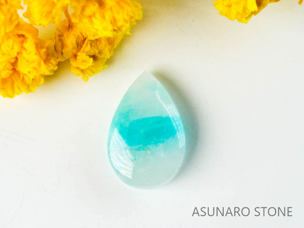 パライバトルマリンインクォーツ　ペアシェイプ　ブラジル産 　0.72ct 【220810-1086】