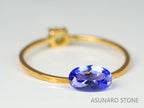 タンザナイト  オーバルカット　タンザニア産　　0.61ct【220818-1076】