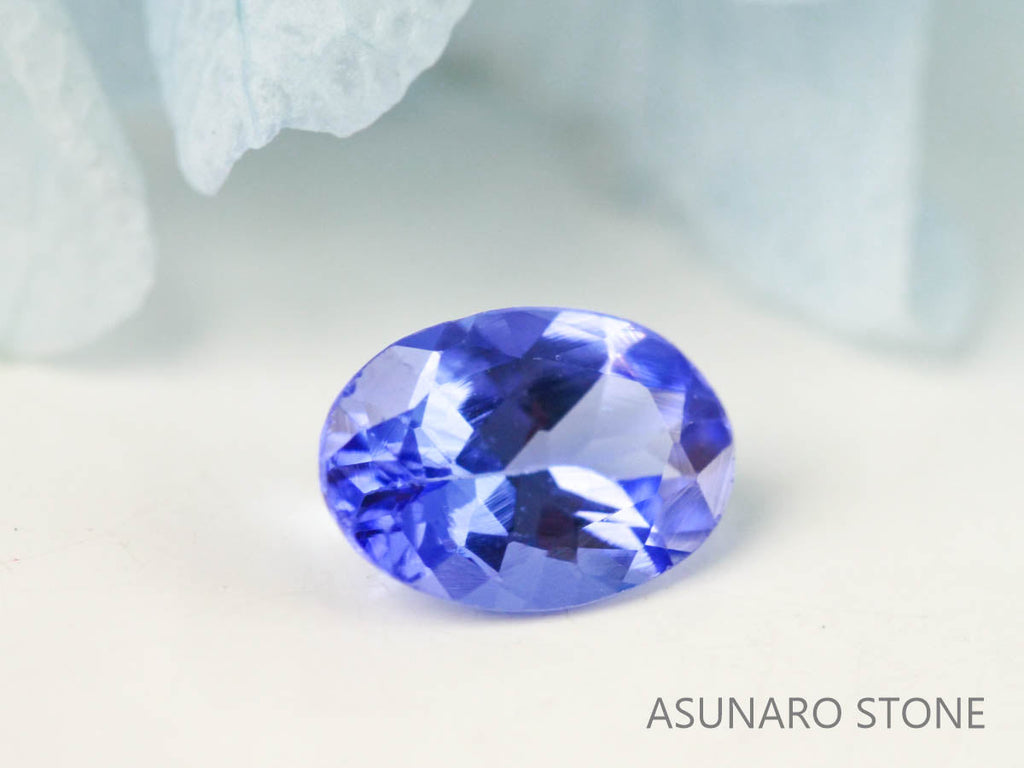 タンザナイト  オーバルカット　タンザニア産　　0.50ct【220818-1078】