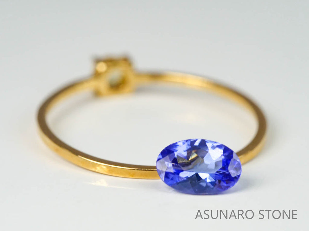 タンザナイト  オーバルカット　タンザニア産　　0.50ct【220818-1078】