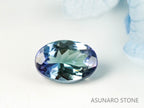 バイカラータンザナイト（ゾイサイト）  オーバルカット　タンザニア産　　0.60ct【220818-1087】