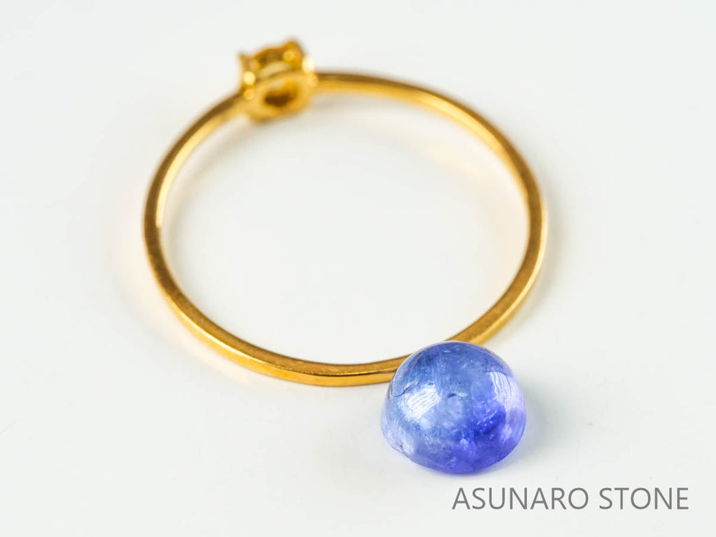 ゾイサイト（タンザナイト）  カボション　タンザニア産　　1.32ct【220826-1099】