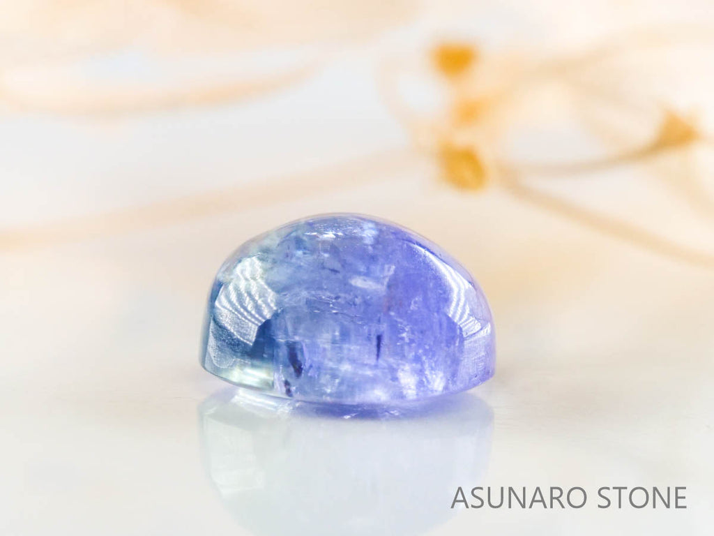 バイカラーゾイサイト（タンザナイト）  カボション　タンザニア産　　1.80ct【220826-1101】