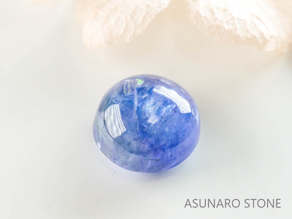 バイカラーゾイサイト（タンザナイト）  カボション　タンザニア産　　2.01ct【220826-1102】