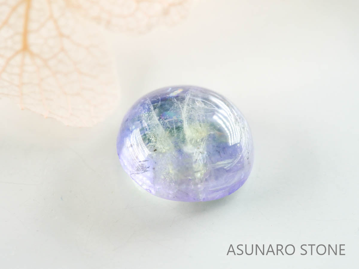 バイカラーゾイサイト（タンザナイト）  カボション　タンザニア産　　1.21ct【220826-1104】