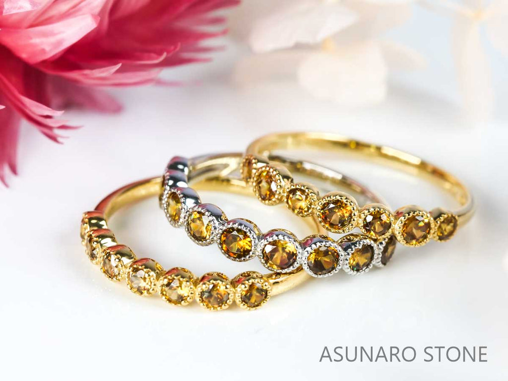 【お仕立て用】空枠番号：3679C　2.5mm用　リング枠　ハーフエタニティ【オーダージュエリー用】hpv