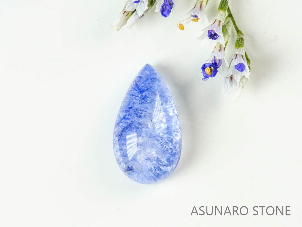 デュモルチェライトインクォーツ　カボション ブラジル産 　0.99ct 【220916-1105】