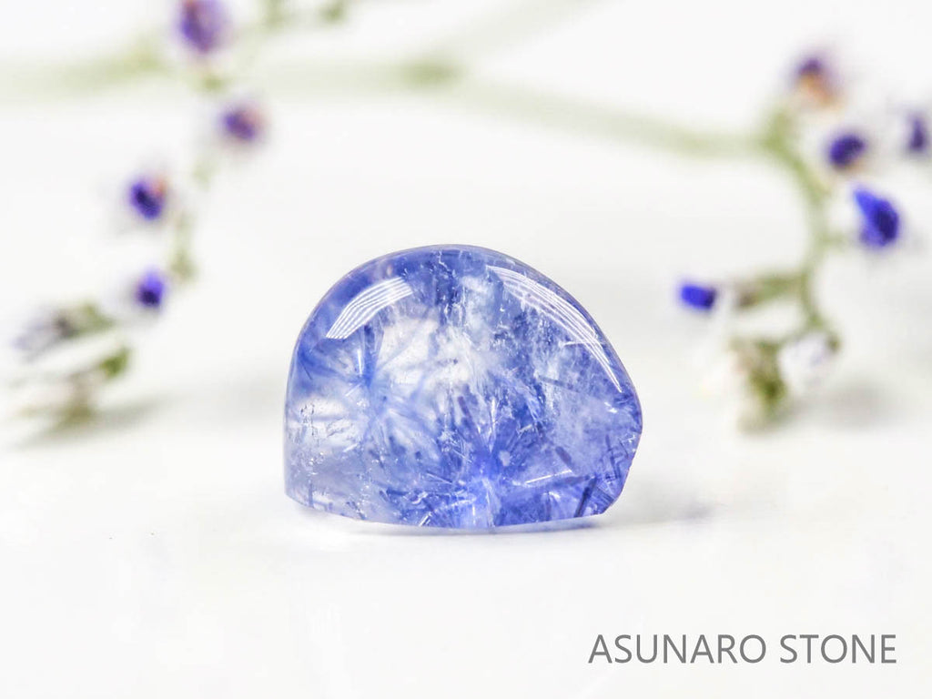 デュモルチェライトインクォーツ　カボション ブラジル産 　1.10ct 【220916-1106】