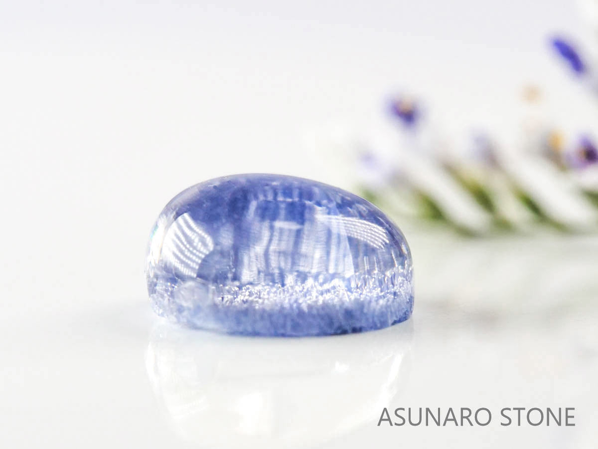 デュモルチェライトインクォーツ　カボション ブラジル産 　1.49ct 【220916-1109】