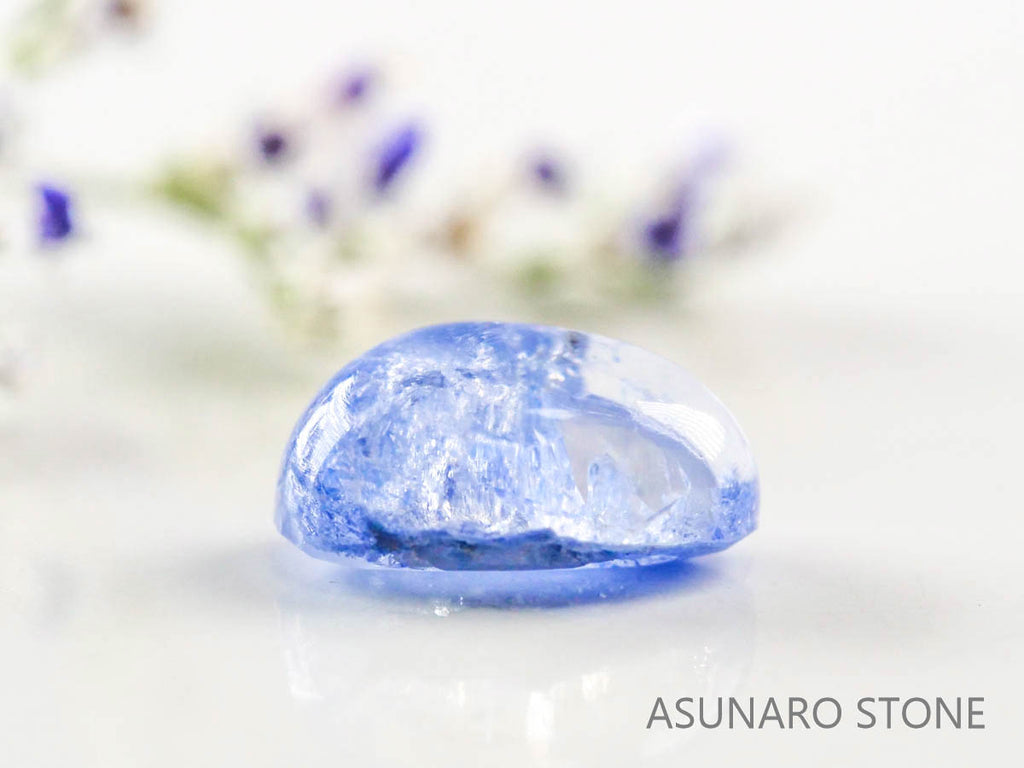 デュモルチェライトインクォーツ　カボション ブラジル産 　1.21ct 【220916-1110】