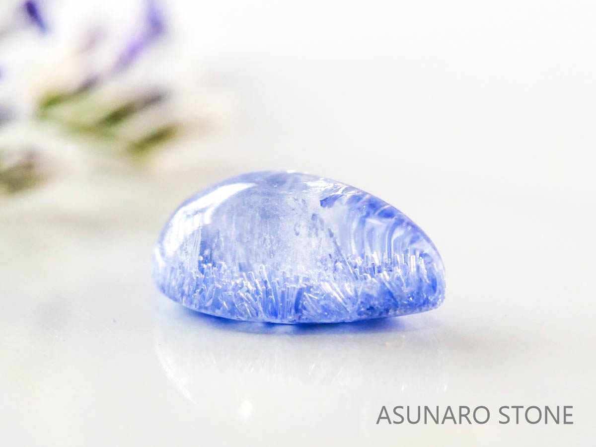 デュモルチェライトインクォーツ　カボション ブラジル産 　1.18ct 【220916-1113】