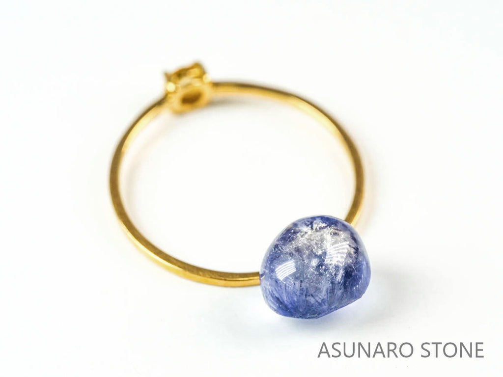 デュモルチェライトインクォーツ　カボション ブラジル産 　2.36ct 【220916-1114】