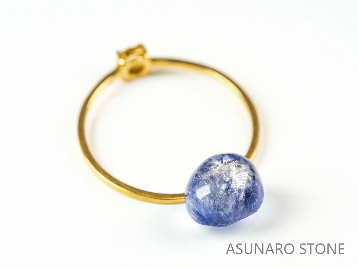 デュモルチェライトインクォーツ　カボション ブラジル産 　2.36ct 【220916-1114】