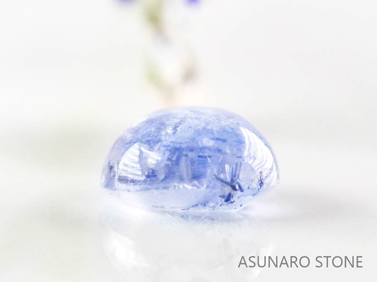 デュモルチェライトインクォーツ　カボション ブラジル産 　0.64ct 【220916-1115】