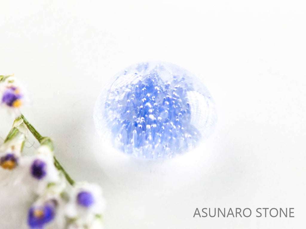 デュモルチェライトインクォーツ　カボション ブラジル産 　0.63ct 【220916-1120】