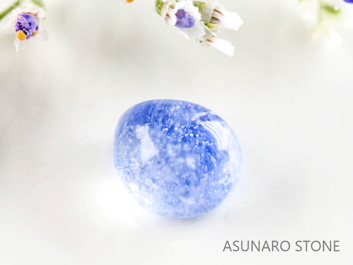 デュモルチェライトインクォーツ　カボション 　ブラジル産 　0.60ct 【220916-1122】