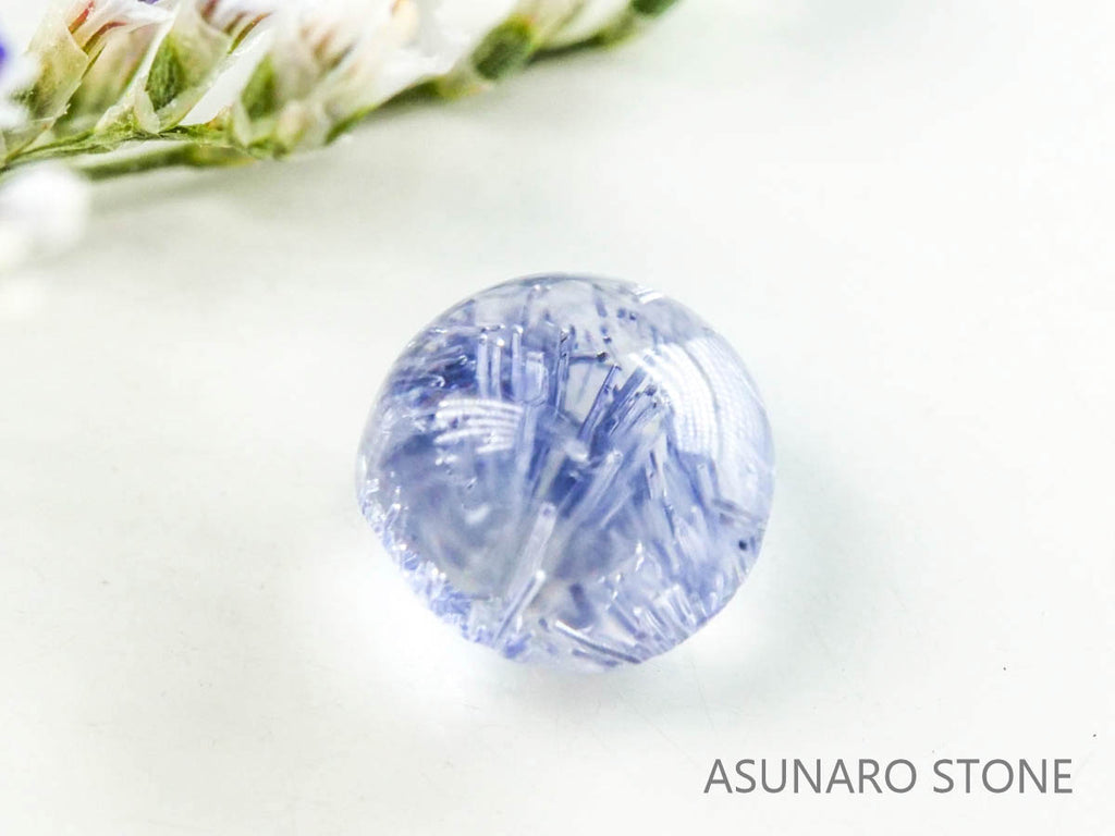 デュモルチェライトインクォーツ　カボション 　ブラジル産 　0.80ct 【220916-1125】