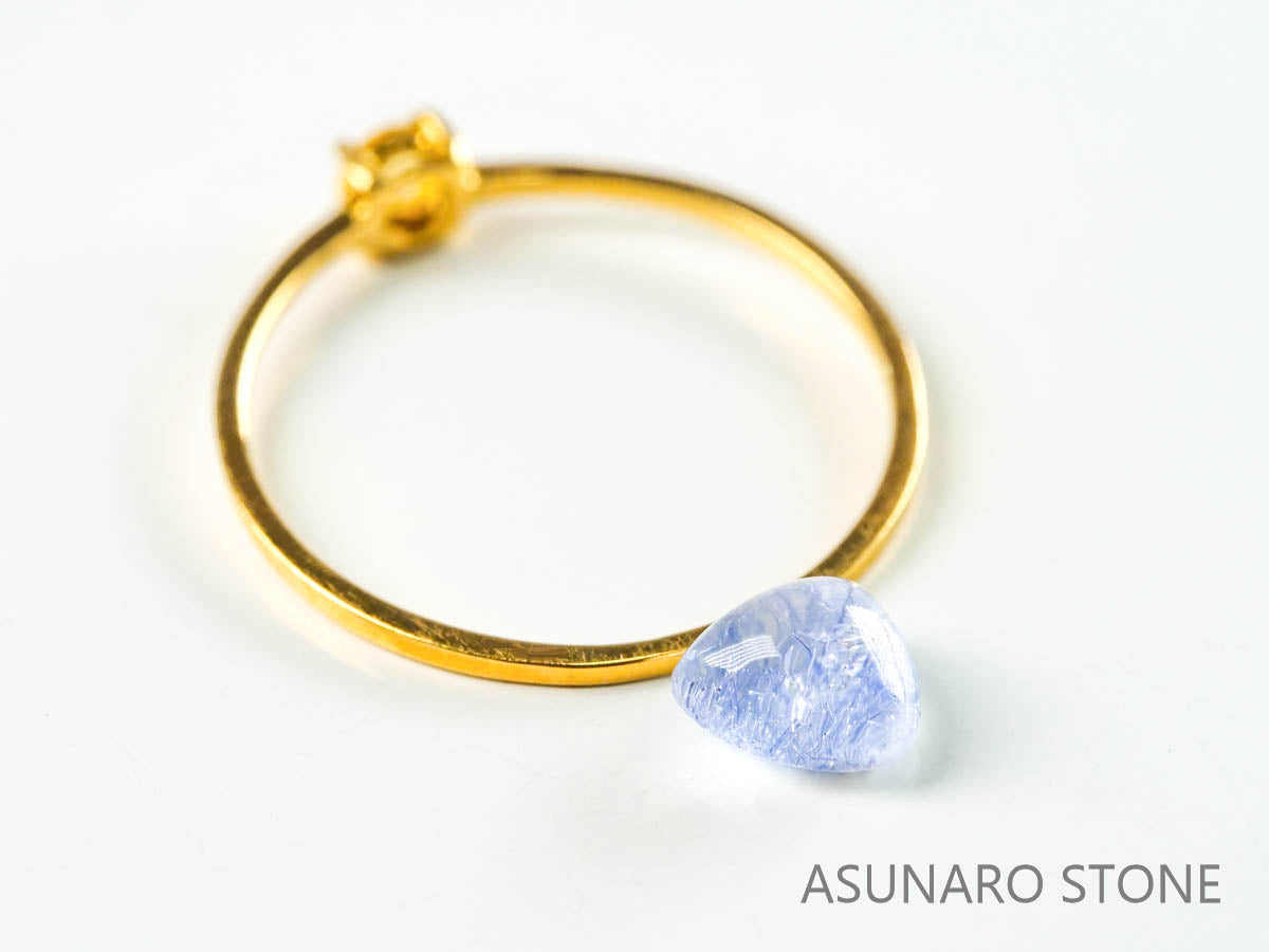 デュモルチェライトインクォーツ　カボション 　ブラジル産 　0.79ct 【220916-1126】