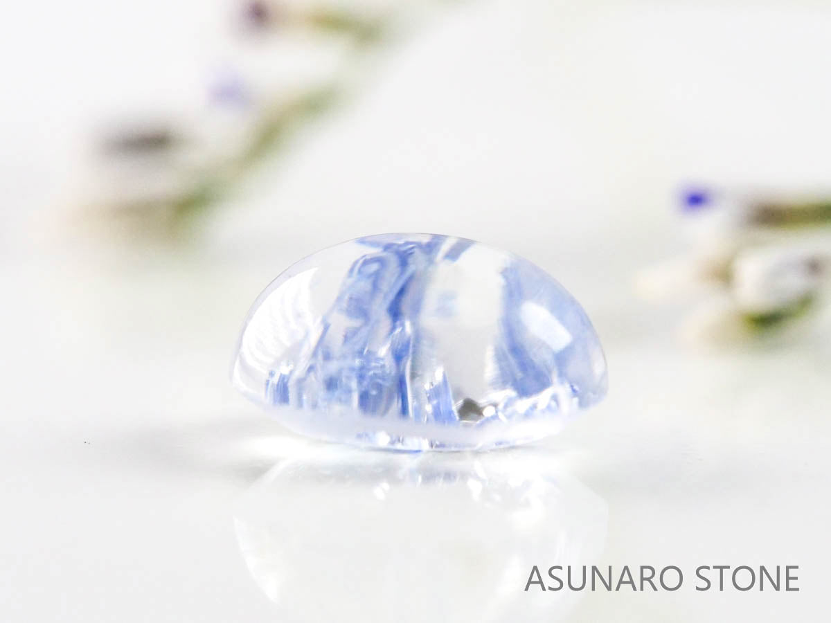 デュモルチェライトインクォーツ　カボション 　ブラジル産 　0.67ct 【220916-1127】