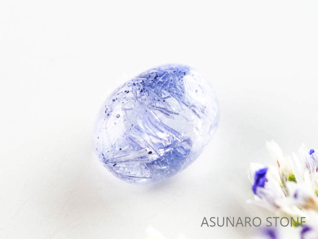 デュモルチェライトインクォーツ　カボション 　ブラジル産 　0.97ct 【220916-1129】