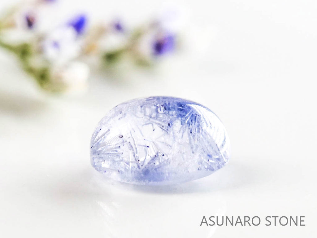 デュモルチェライトインクォーツ　カボション 　ブラジル産 　0.97ct 【220916-1129】