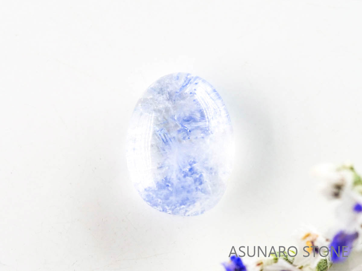 デュモルチェライトインクォーツ　カボション 　ブラジル産 　0.71ct 【220916-1130】