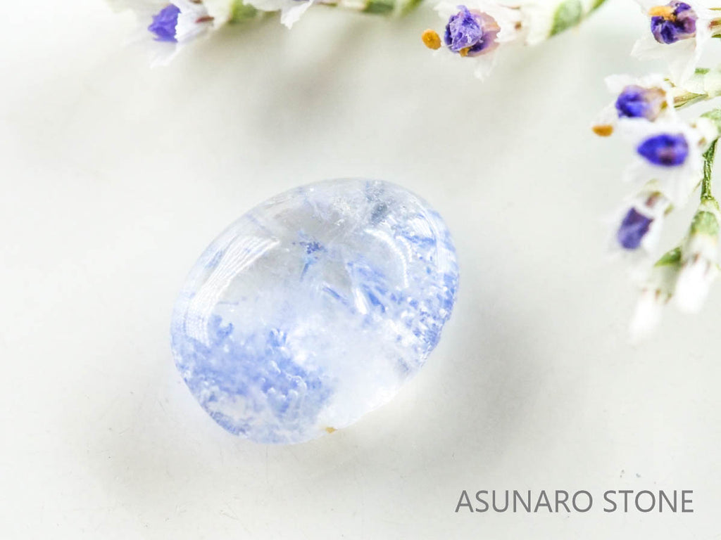 デュモルチェライトインクォーツ　カボション 　ブラジル産 　0.71ct 【220916-1130】