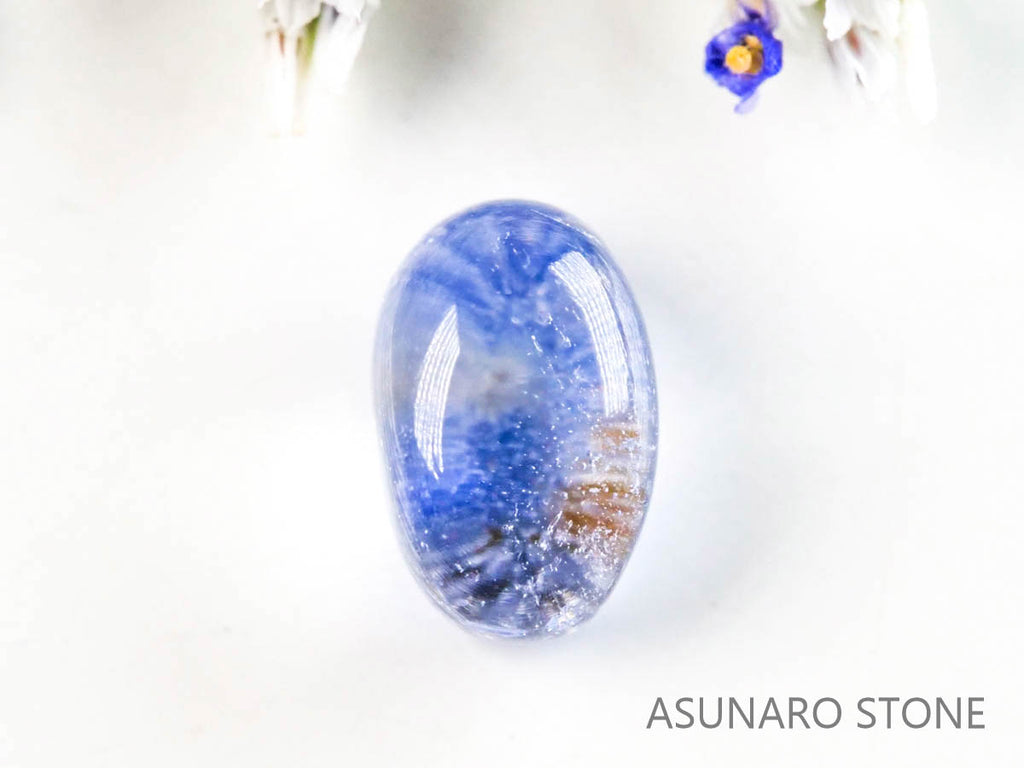 デュモルチェライトインクォーツ　カボション 　ブラジル産 　0.81ct 【220916-1131】