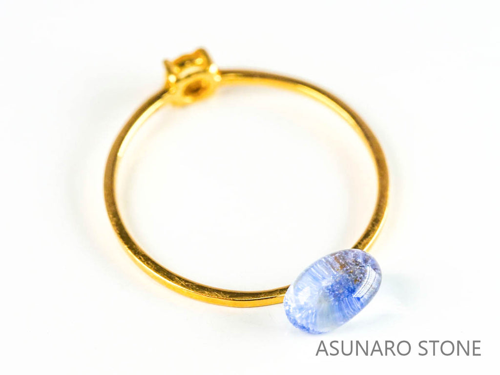 デュモルチェライトインクォーツ　カボション 　ブラジル産 　0.81ct 【220916-1131】