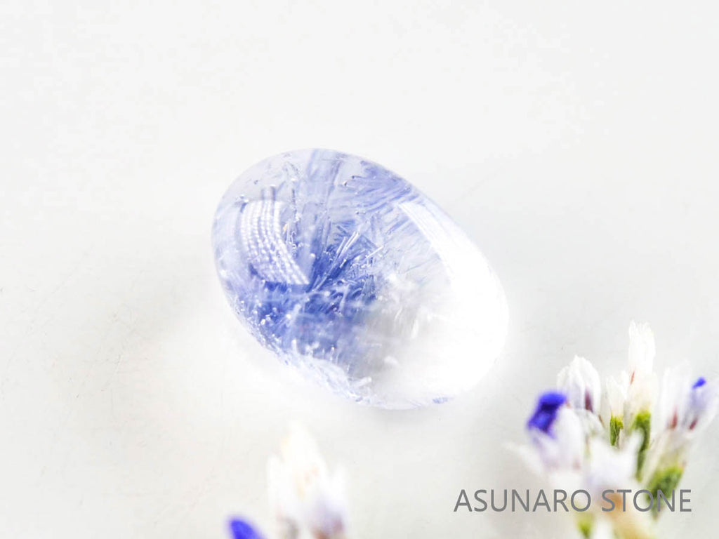 デュモルチェライトインクォーツ　カボション 　ブラジル産 　0.92ct 【220916-1132】