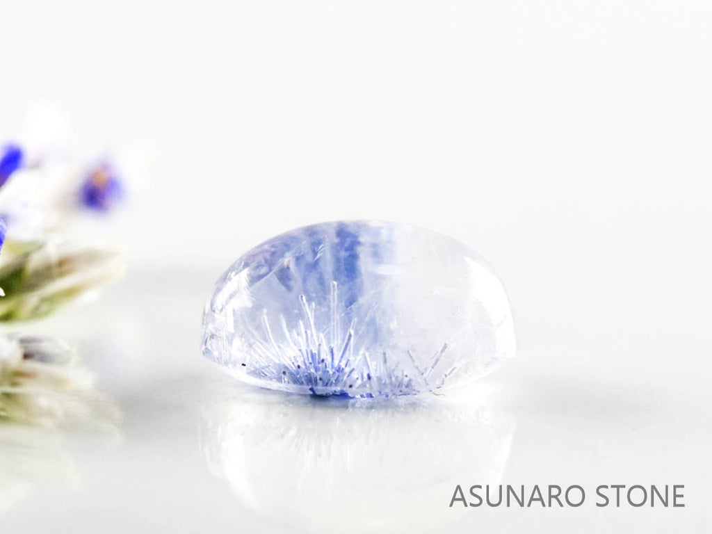 デュモルチェライトインクォーツ　カボション 　ブラジル産 　0.92ct 【220916-1132】