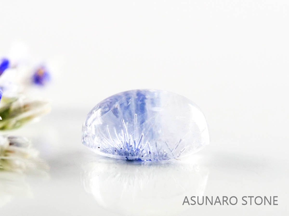 デュモルチェライトインクォーツ　カボション 　ブラジル産 　0.92ct 【220916-1132】