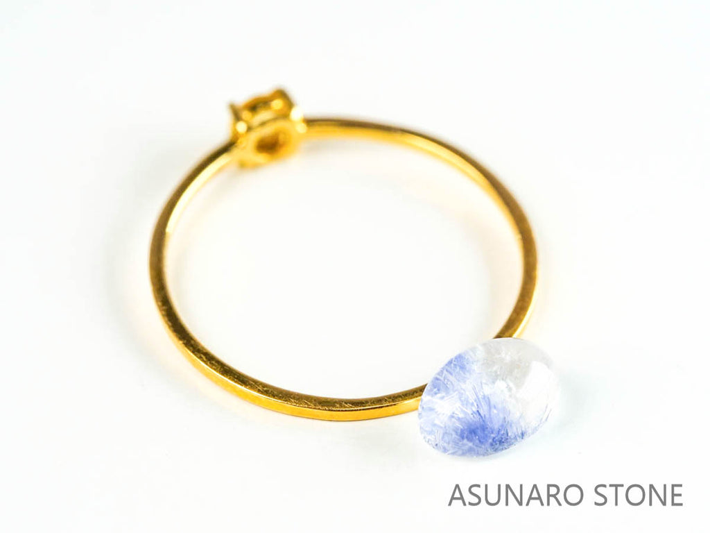 デュモルチェライトインクォーツ　カボション 　ブラジル産 　0.92ct 【220916-1132】