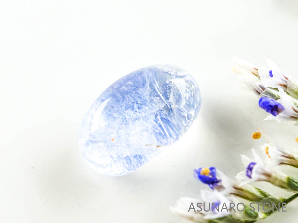 デュモルチェライトインクォーツ　カボション 　ブラジル産 　0.86ct 【220916-1134】