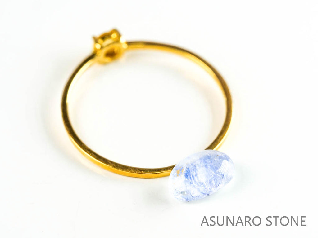 デュモルチェライトインクォーツ　カボション 　ブラジル産 　0.86ct 【220916-1134】