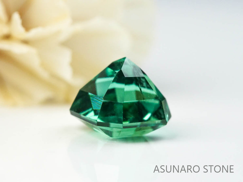 ブルーグリーントルマリン 　アッシャーカット 　アフガニスタン産 1.45ct　【221109-1140】