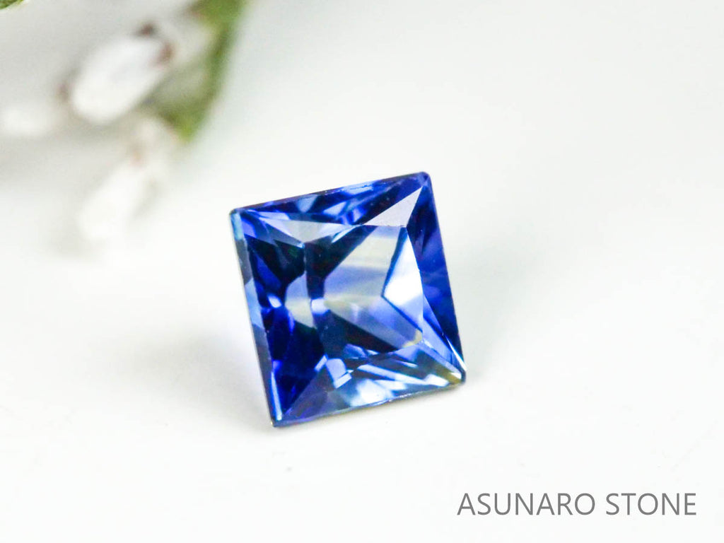 バイカラーサファイア 　プリンセスカット　 スリランカ産　0.16ct【221017-1174】